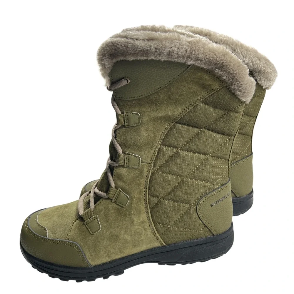 Columbia Minx Shorty III Winter Boot Size 11 Nori Green Waterproof Insulated NWT